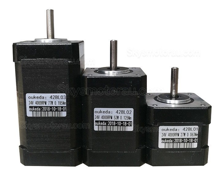 24VDC Brushless DC Motor OSP001474 3 Phase 8 Poles 6.3Ncm/12.5Ncm/18.8Ncm 4000RPM BLDC Motor